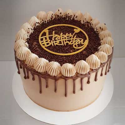 "Delicious round shape Chocolate cake - 1kg (code NC09) - Click here to View more details about this Product